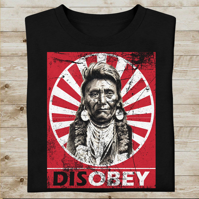 Vibecosy Disobey Native American T-Shirt VP08022204