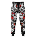 Japan Mask Tattoo 3D All Over Printed Combo Hoodie + Sweatpant