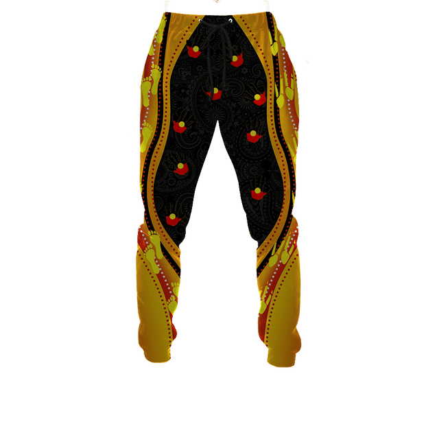 Custom name Proud to be Aboriginal Golden style Combo Hoodie And Sweatpant