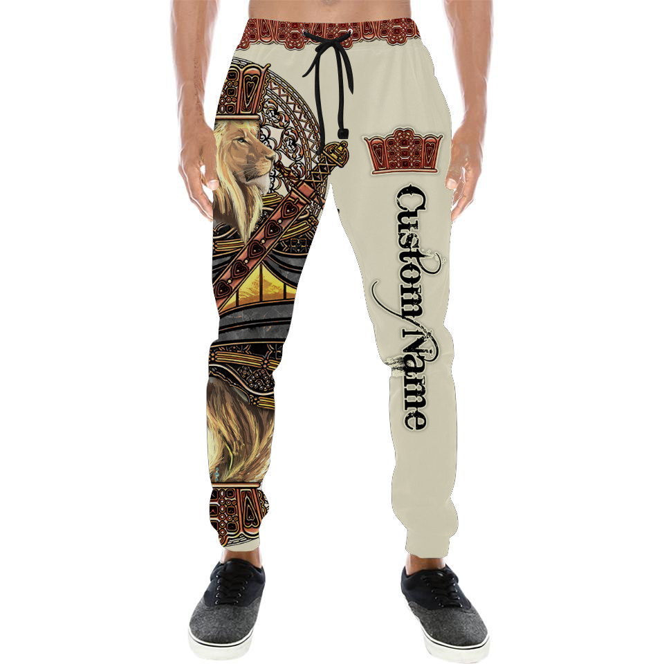 Custom Name King Lion 3D All Over Printed Unisex Shirts