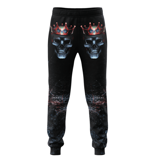 Skull 3D All Over Printed Combo Sweater + Sweatpant