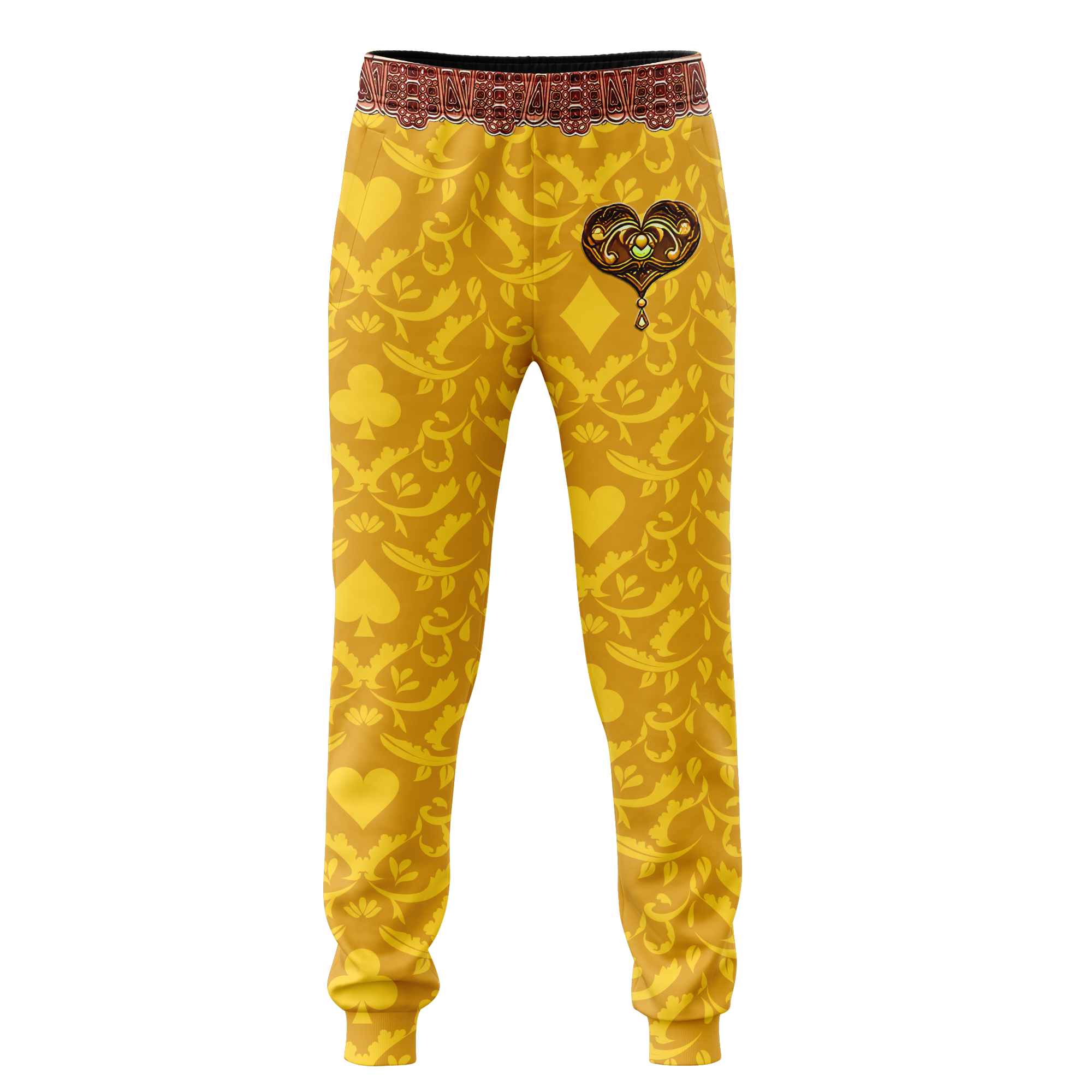 Yellow Alpha King Heart Lion  3D All Over Printed Unisex Shirts