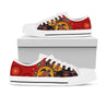 Aboriginal shoes turtles colourful painting art Low Top Shoes