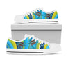 Aboriginal shoes blue turtles painting art Low Top Shoes