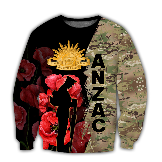 Premium Anzac Day Camo 3D Printed Unisex Shirts TN NTN08042101