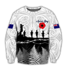 Premium Anzac Day New Zealand Maori Tattoo 3D Printed Unisex Shirts TN