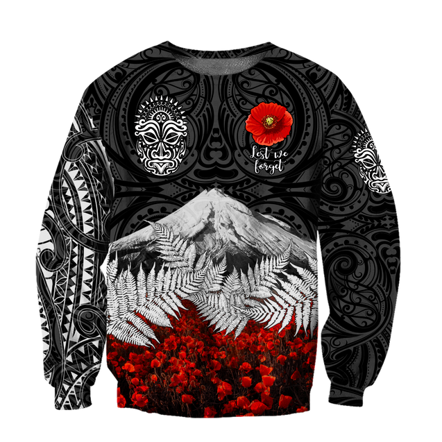 Premium Anzac Day Maori Tattoo 3D Printed Unisex Shirts TN