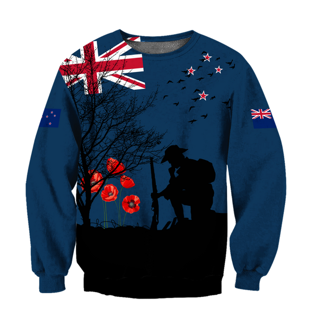 Premium Anzac Day New Zealand 3D Printed Unisex Shirts TN