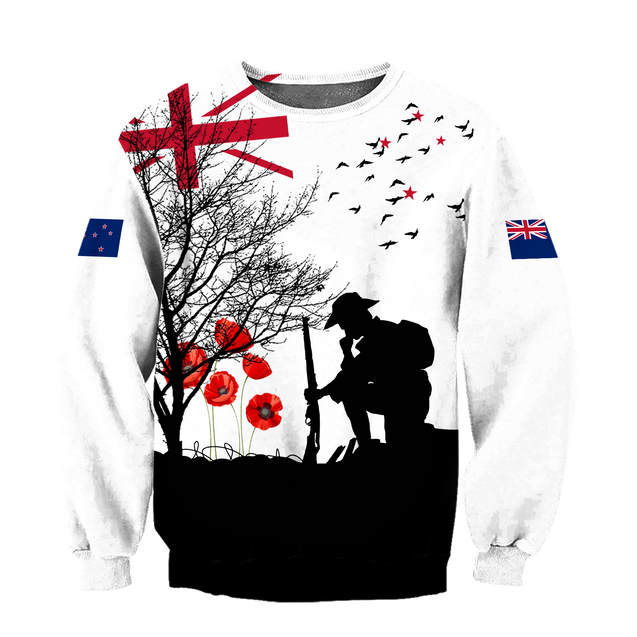 Premium Anzac Day New Zealand 3D Printed Unisex Shirts TN