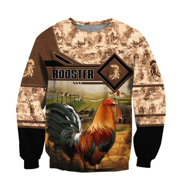 Rooster 3D Printed Unisex Shirts Pi15042105