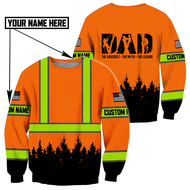 Custom name Arborist 3d hoodie shirt for men and women HHT17042102