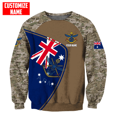 Custom name Anzac day Australia Army 3D printed shirts