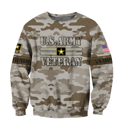 US Army Veteran 3D All Over Printed Shirts PD07122001