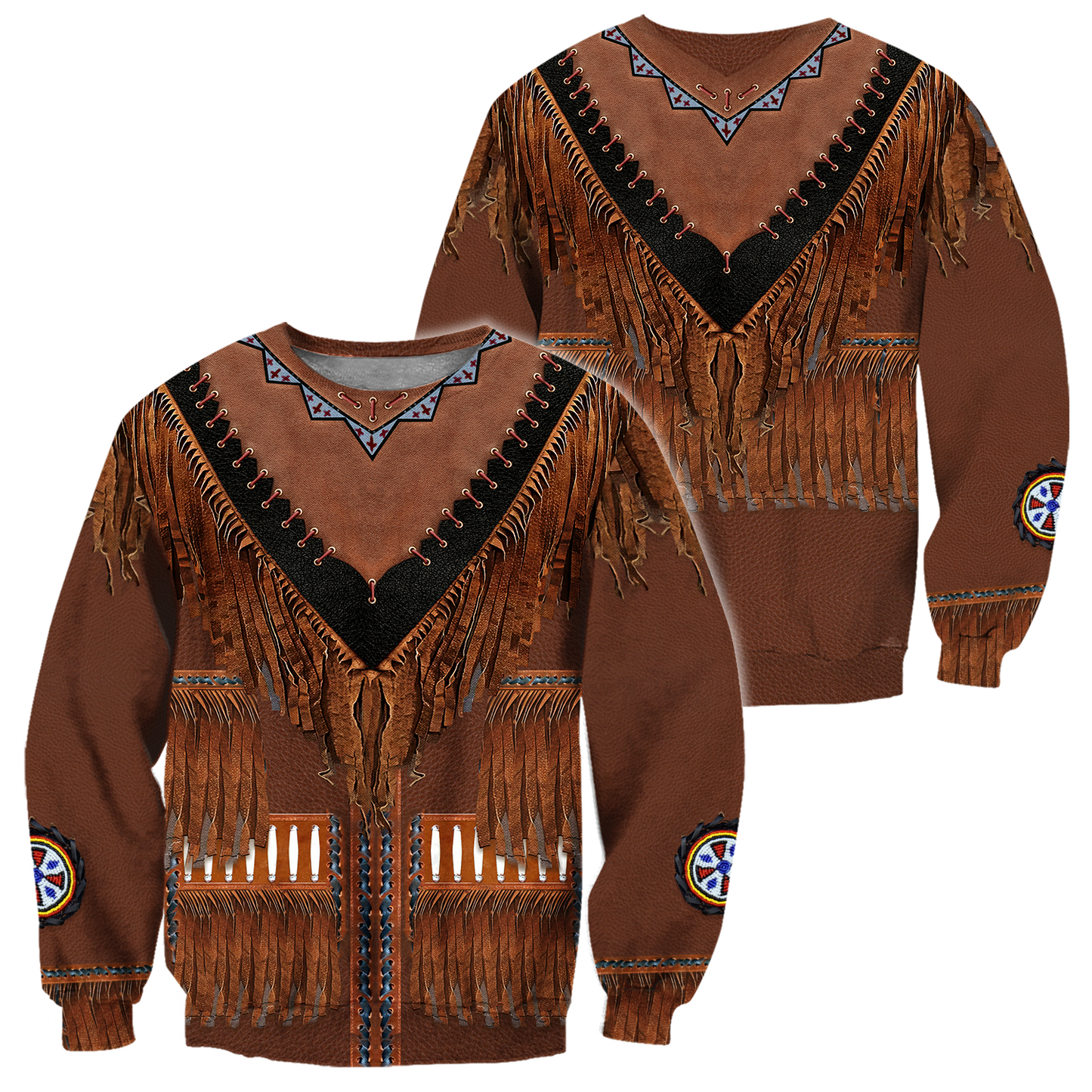 Native Cowboy Jacket No8 Cosplay 3D Over Printed Unisex Deluxe Hoodie ML