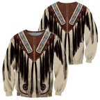 Native Cowboy Jacket No11 Cosplay 3D Over Printed Unisex Deluxe Hoodie ML