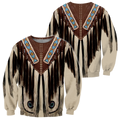 Native Cowboy Jacket No11 Cosplay 3D Over Printed Unisex Deluxe Hoodie ML