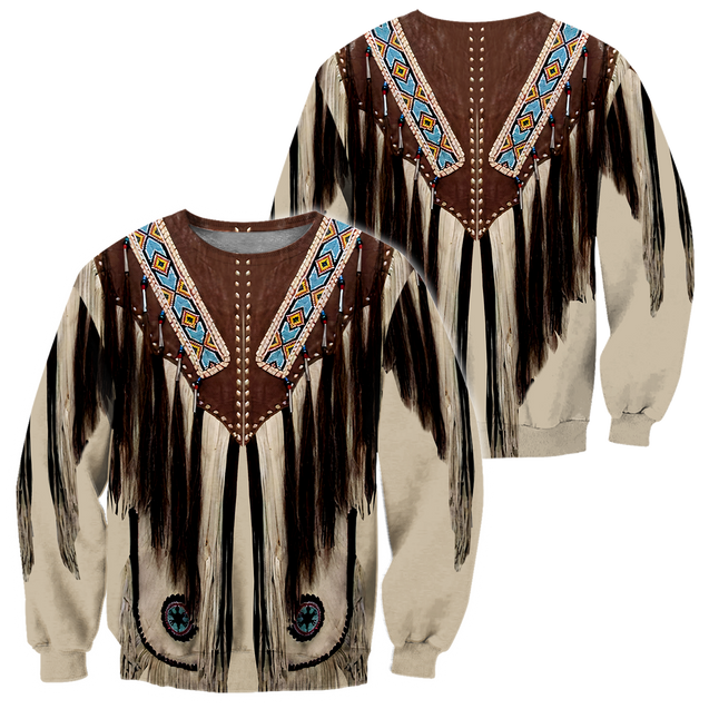 Native Cowboy Jacket No11 Cosplay 3D Over Printed Unisex Deluxe Hoodie ML