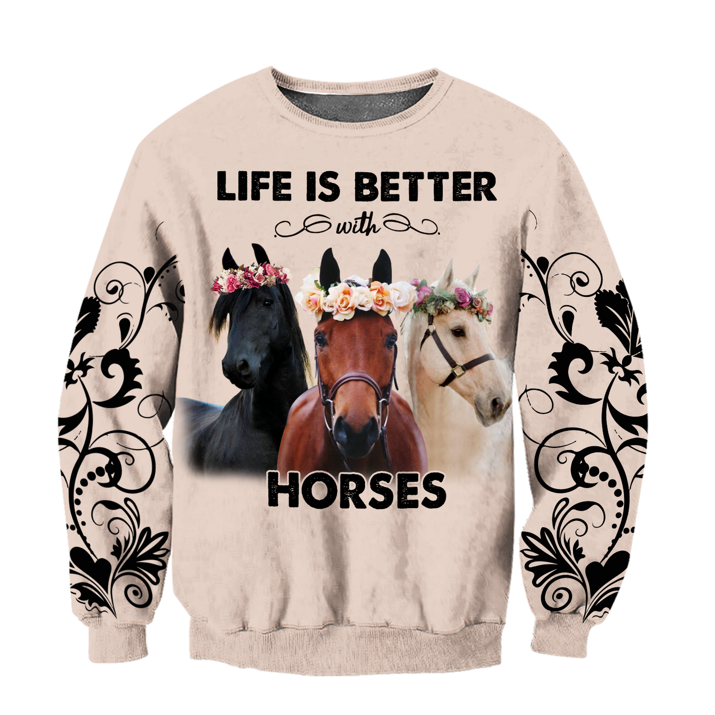 Life is Better with Horses 3D All Over Printed Shirts