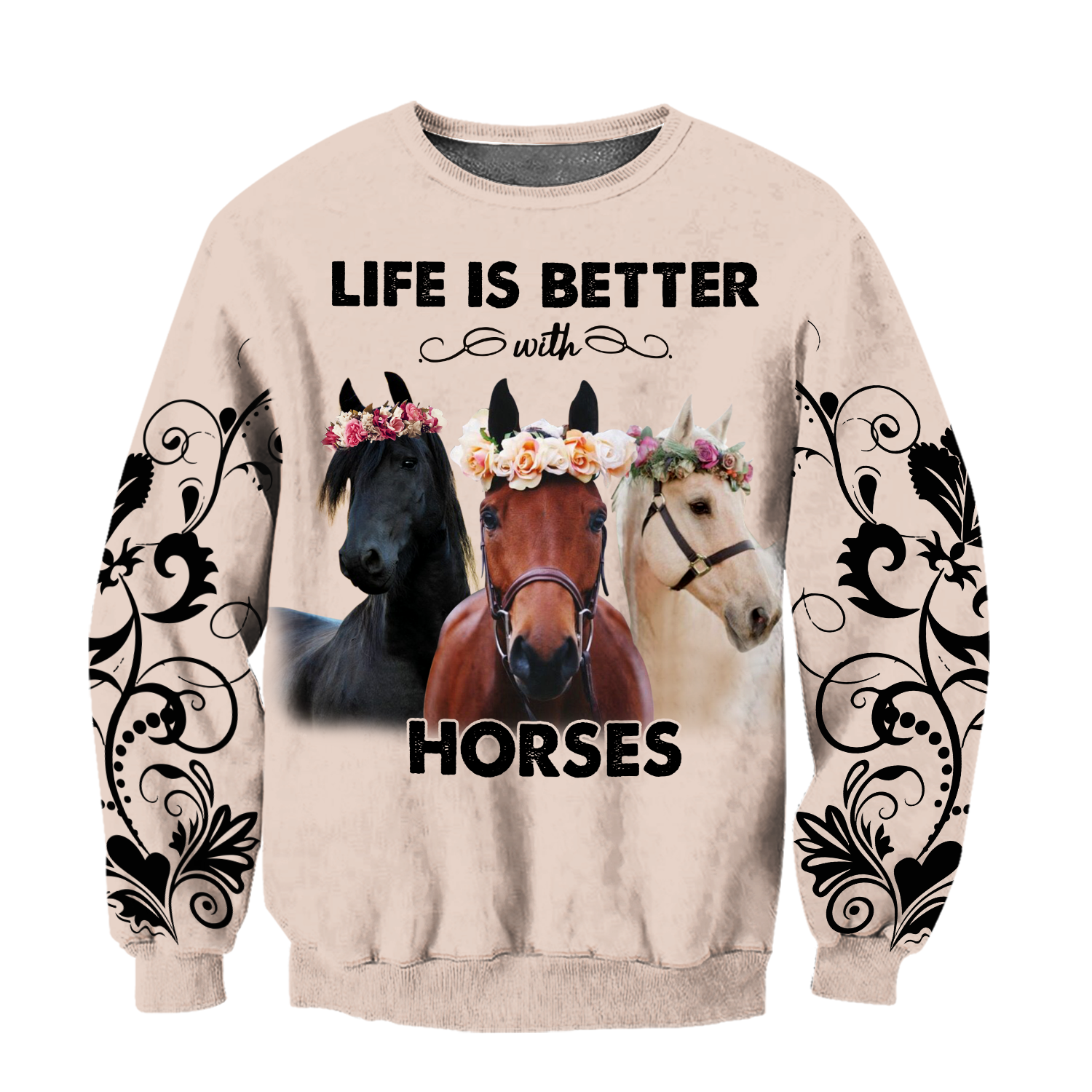 Life is Better with Horses 3D All Over Printed Shirts