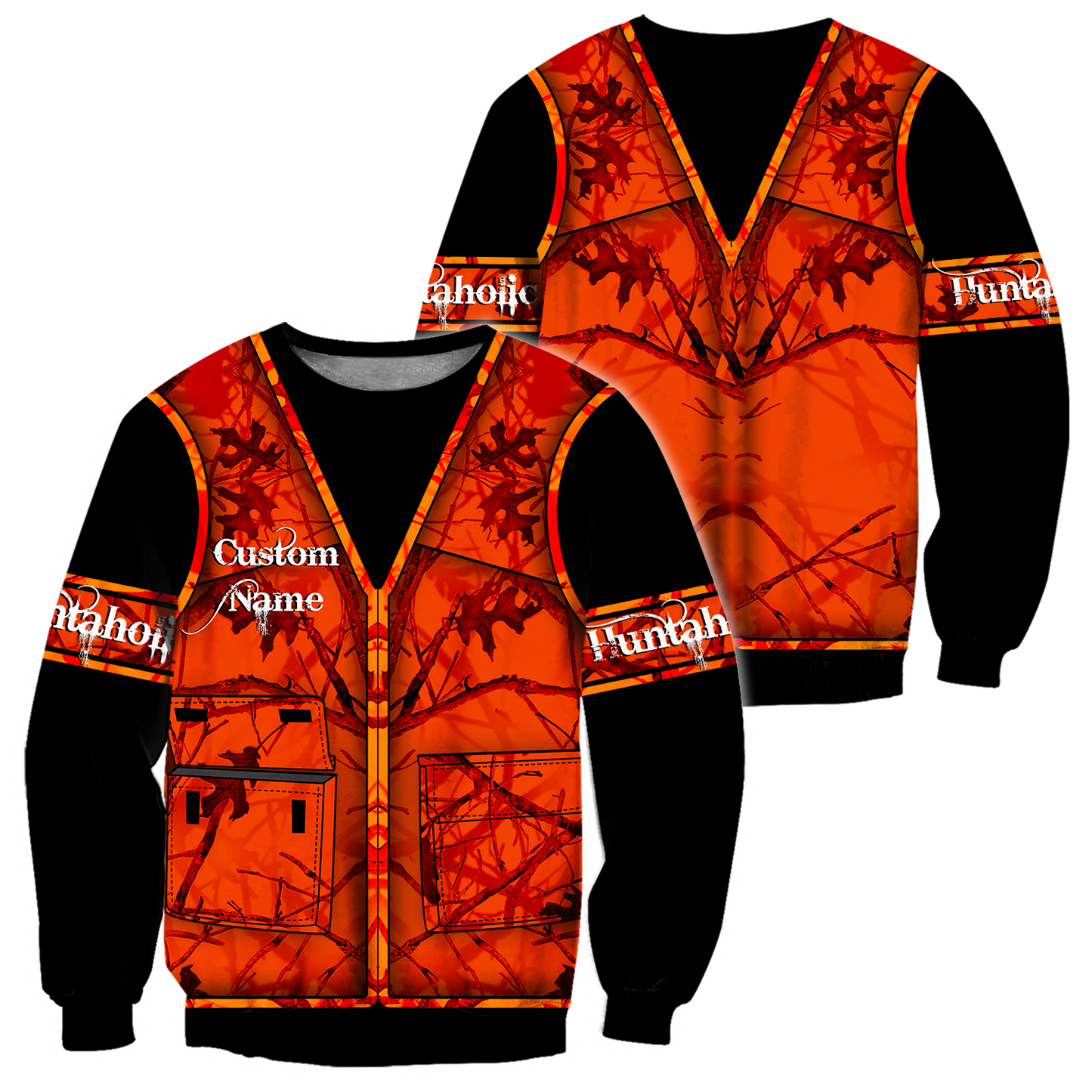 Premium Hunting for Hunter Custom Name 3D Printed Unisex Shirts