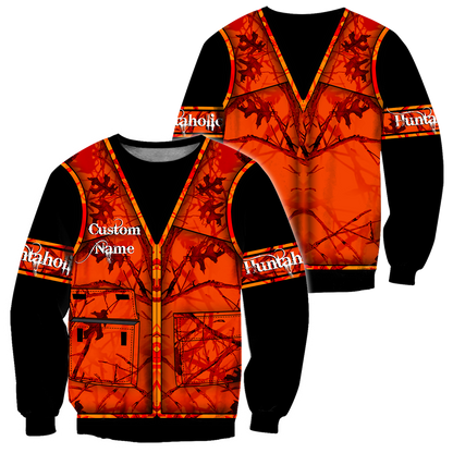 Premium Hunting for Hunter Custom Name 3D Printed Unisex Shirts