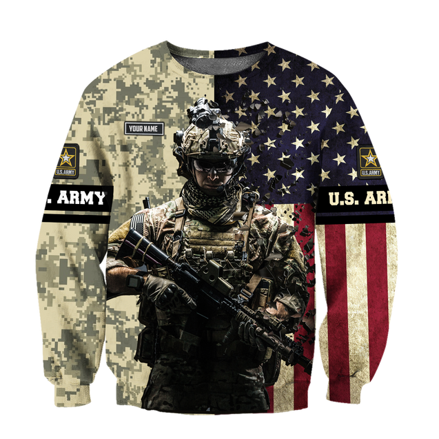 Army Customize Name 3D All Over Printed Shirts MH18112005