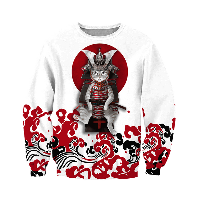 Cat Samurai 3D All Over Printed Unisex Shirts