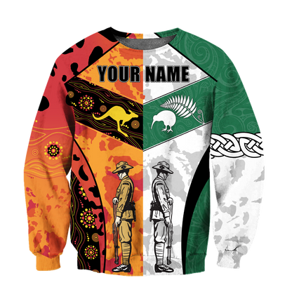 Custom Name Australia Aboriginal And New Zealand Maori 3D All Over Printed Unisex