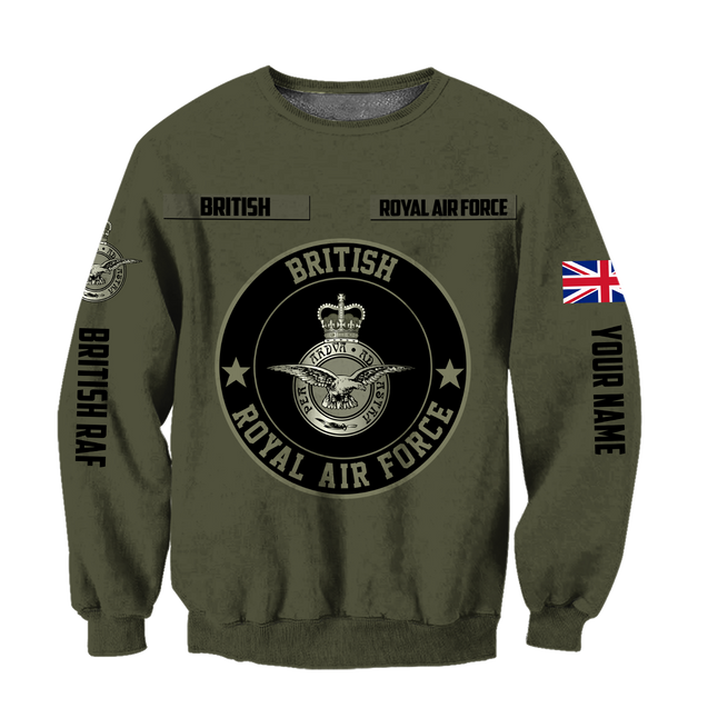 Custom Name XT British Royal Air Force 3D Printed Shirts DA16042104