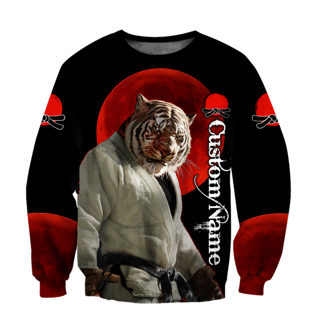 Customize Name Martial Tiger Art Hoodie For Men And Women DA03042104