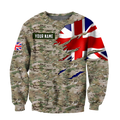 Remembrance Britain Camo Soldier 3D print shirts