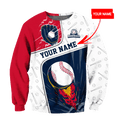 Customize Name Baseball Hoodie For Men And Women