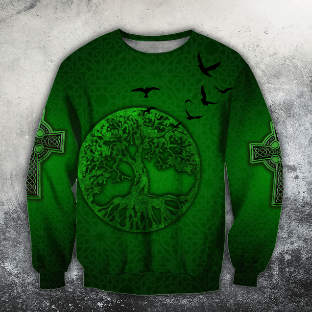 Premium Unisex Hoodie Irish St.Patrick Tree Of Life ML