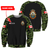 Personalized Name XT Canadian Armed Forces Pullover 3D All Over Printed Shirts PD15032102