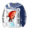 Custom name Snapper fishing Catch and Release 3D Design print shirts