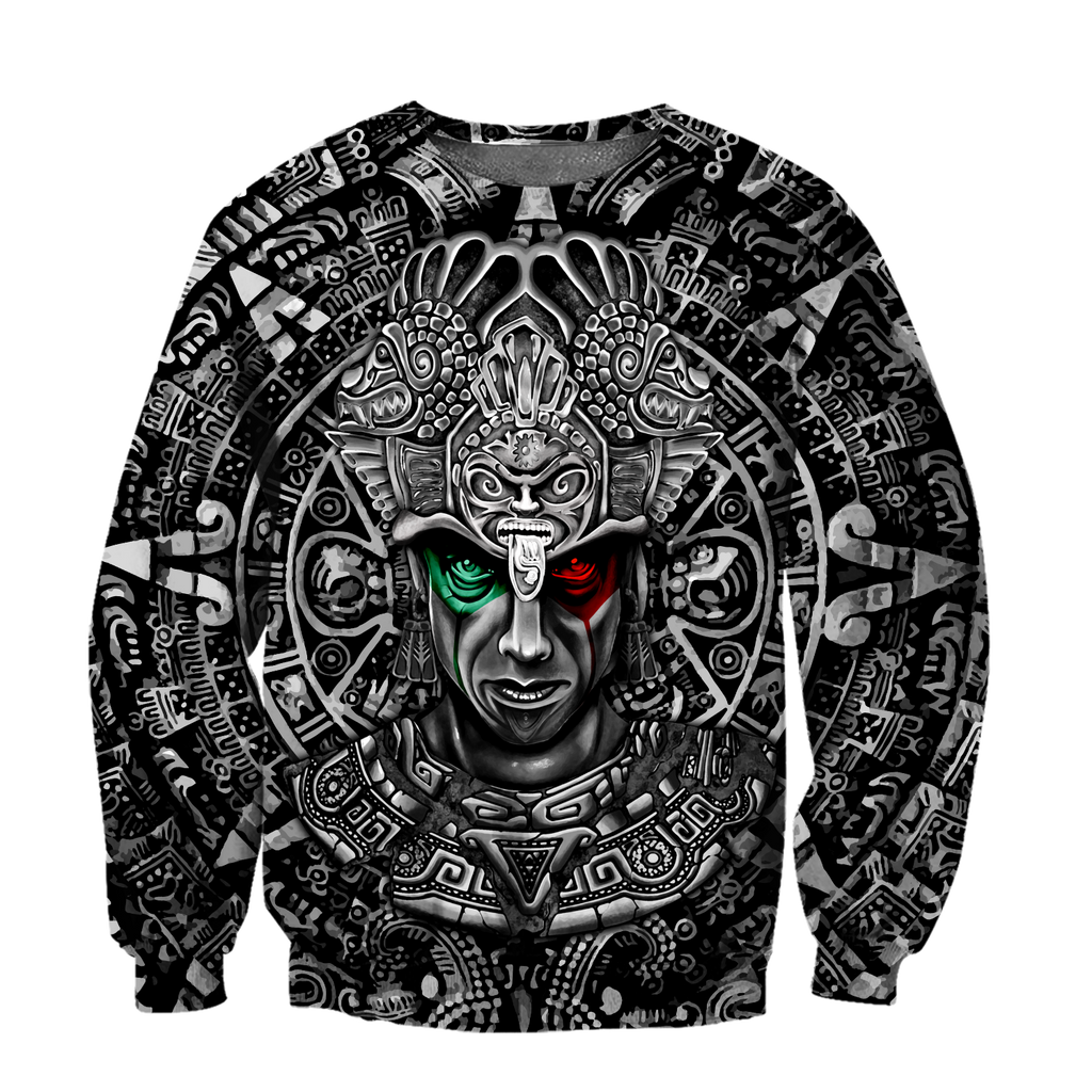 Aztec Warrior 3D All Over Printed Unisex Hoodie