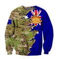 Australian Veteran - Jesus 3D All Over Printed Shirts MH10032107