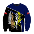 The ode fern-wattle Australia and Kiwi Veteran blue 3D print shirts