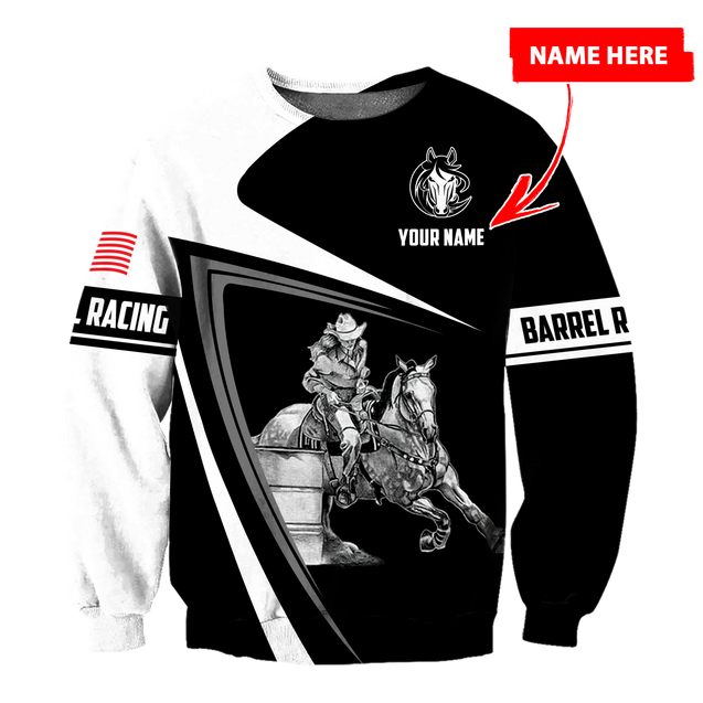 Personalized Barrel Racing 3D All Over Printed Hoodie