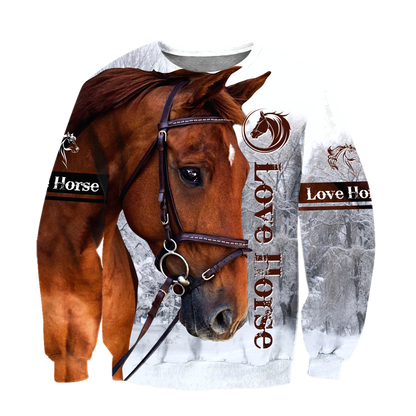Love Horse 3D All Over Printed Shirts Pi05012102