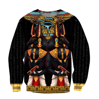 Anubis Horus eye and egyptian falcon 3D Shirts