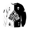 Ace Spade Skull Gothic Art 3D All Over Printed Unisex Shirts