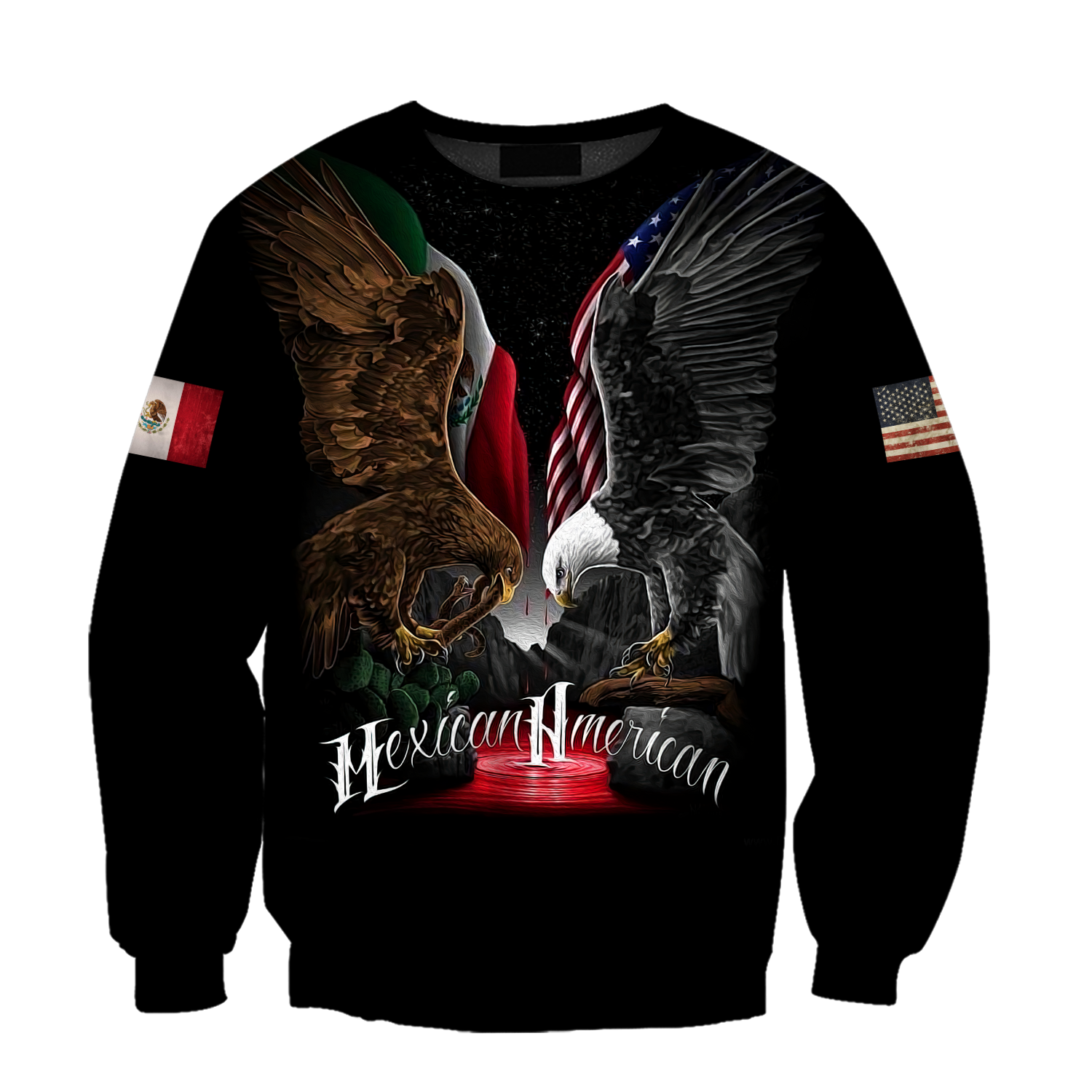 Mexican American Hoodie 3D All Over Printed Shirts For Men and Women TR1012207