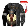 Custom name The Queen Ancient Egypt 3D design print shirts