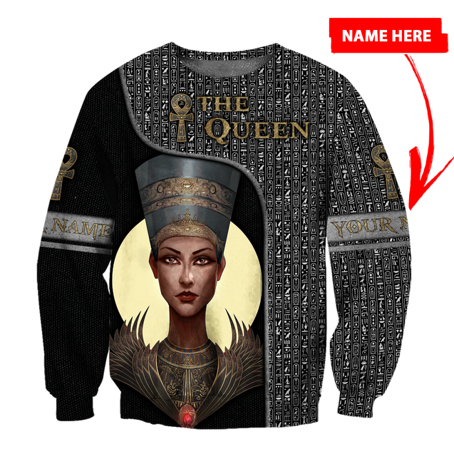 Custom name The Queen Ancient Egypt 3D design print shirts