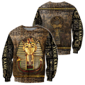 Custom name Pharaoh Ancient Egypt Ankh 3D design print shirts DQB22042103