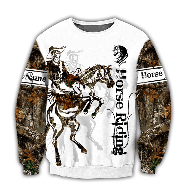 Personalized Name Rodeo 3D All Over Printed Unisex Shirts Rodeo Pattern Horse Riding Tattoo