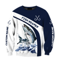 Custom name Sea Trout fishing design 3d print shirts