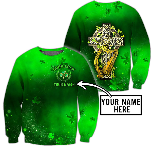 Premium Unisex Hoodie Personalize Irish St.Patrick Good Luck ML