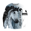 Love Horse 3D All Over Printed Hoodie Pi112055